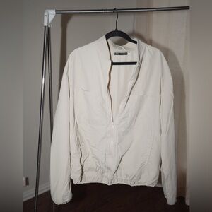 Zara Beige Lightweight Bomber Jacket